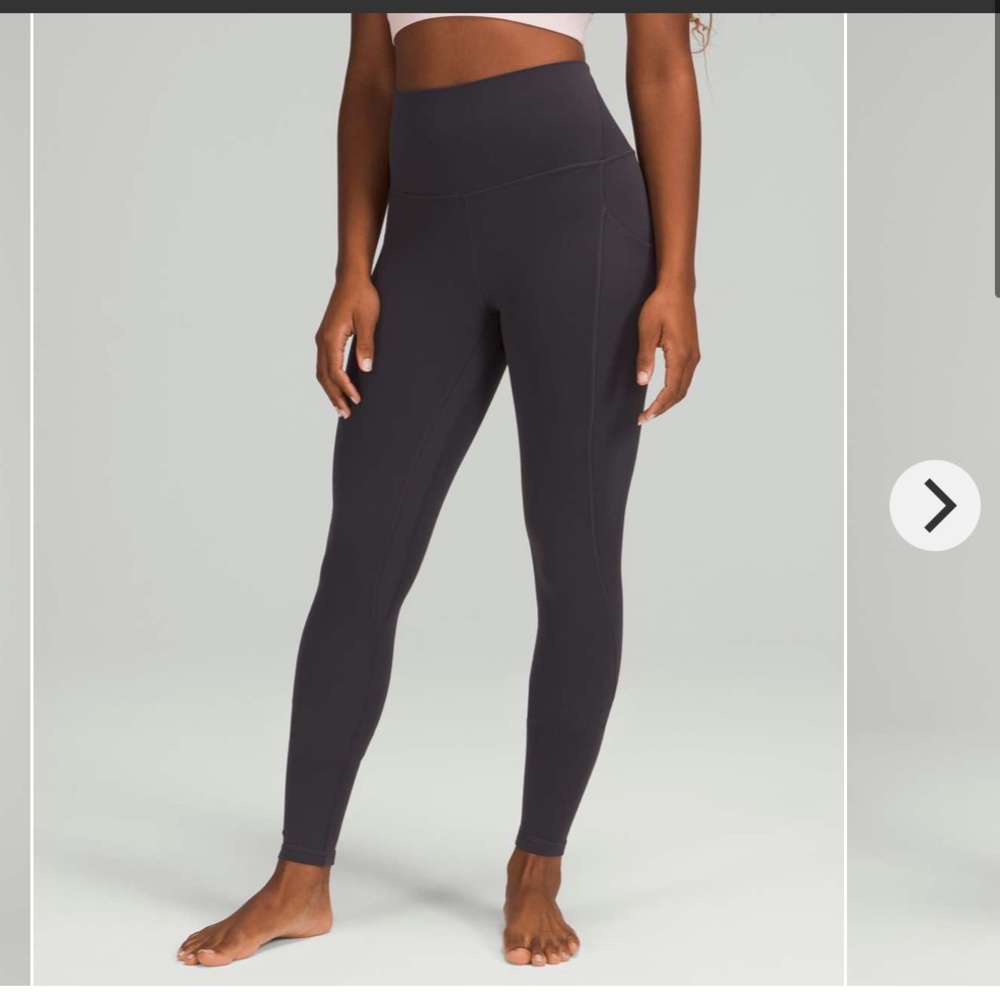 Lululemon Align High-Rise Pant with Pockets 28"
Black Granite